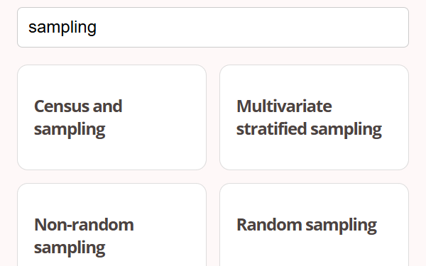 Complete Statistics GCSE topic coverage